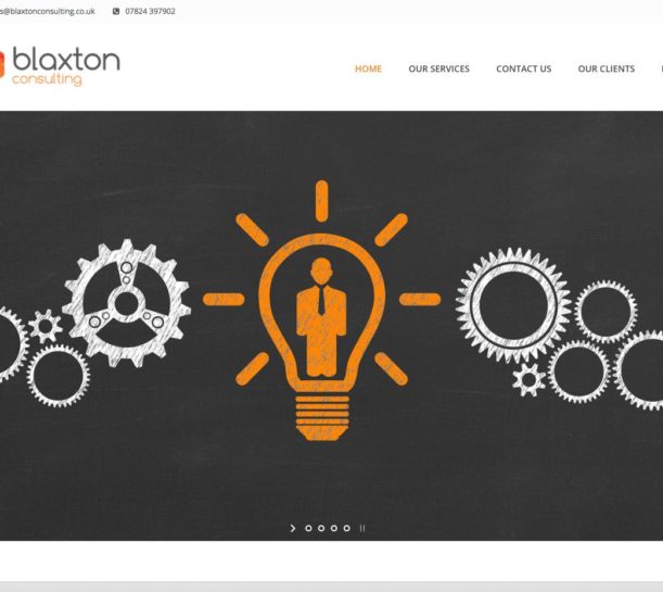 blaxton website design desktop